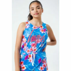 Hype. Kids Hawaii Pool Blue Playsuit -Hype Shop unnamed file 6617