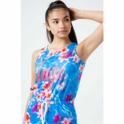 Hype. Kids Hawaii Pool Blue Playsuit -Hype Shop unnamed file 6618