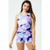 Hype. Kids Purple Evie Camo Playsuit -Hype Shop unnamed file 6625
