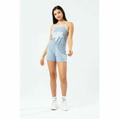 Hype. Grey Marl Strappy Playsuit -Hype Shop unnamed file 6632