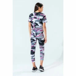 Hype. Kids Pink Line Camo Crop T-Shirt -Hype Shop unnamed file 664