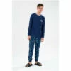 Hype. Kids Blue Splat Long Sleeve Pyjama Set -Hype Shop unnamed file 6649