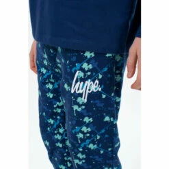 Hype. Kids Blue Splat Long Sleeve Pyjama Set -Hype Shop unnamed file 6654