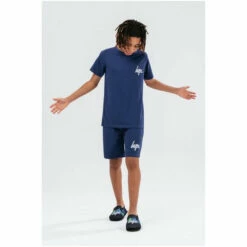 Hype Blue Short-Sleeve Kids Pyjama Set -Hype Shop unnamed file 6666