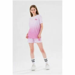 Hype. Girls Pink Speckle Fade Script Short Pyjamas 7 Hype. Girls Pink Speckle Fade Script Short Pyjamas -Hype Shop unnamed file 6673