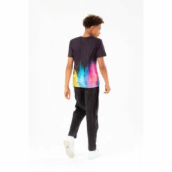 Hype. Boys Colour Explosion Script Black T-Shirt -Hype Shop unnamed file 668
