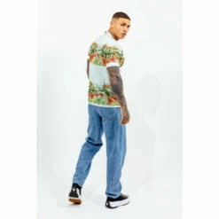 Hype. Mens White Resort Coastline Shirt -Hype Shop unnamed file 6693