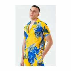 Hype. Mens Yellow Hawaii Sun Resort Shirt 7 Hype. Mens Yellow Hawaii Sun Resort Shirt -Hype Shop unnamed file 6700