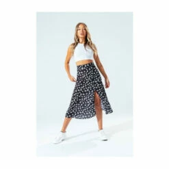 Hype. Womens Black Mono Spots Skirt 6 Hype. Womens Black Mono Spots Skirt -Hype Shop unnamed file 6776