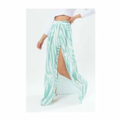 Hype. Womens White Mint Zebra Maxi Skirt -Hype Shop unnamed file 6787