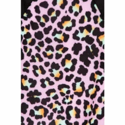 Hype. Girls Pink Disco Leopard Script Short Sleeve Tankini -Hype Shop unnamed file 6796