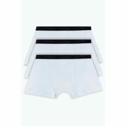 Hype Shop 14 Hype. Mens White Trunk Boxers 3 Pack
