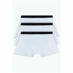 Hype. Mens White Trunk Boxers 3 Pack -Hype Shop unnamed file 6829