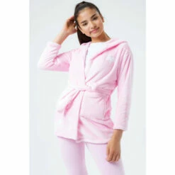 Hype. Kids Pink Robe -Hype Shop unnamed file 6847