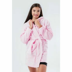 Hype. Kids Pink Robe -Hype Shop unnamed file 6848