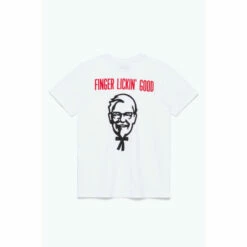 Hype. X KFC Colonel 'Finger Lickin’ Good' White T-Shirt -Hype Shop unnamed file 685