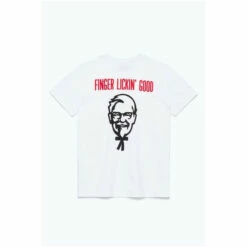Hype. X KFC Colonel 'Finger Lickin’ Good' White T-Shirt -Hype Shop unnamed file 688