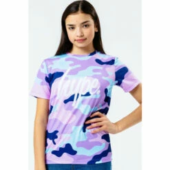 Hype. Purple Evie Camo T-Shirt -Hype Shop unnamed file 692