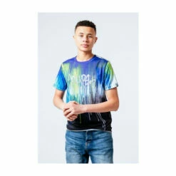 Hype. Blue Drips Kids T-Shirt -Hype Shop unnamed file 714