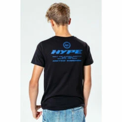 Hype. Kids Black Large Logo Back Print T-Shirt -Hype Shop unnamed file 725