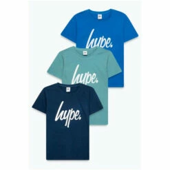 Hype Boys Blue T-Shirts Three Pack -Hype Shop unnamed file 73