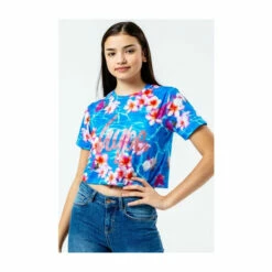 Hype. Blue Hawaii Pool Crop T-Shirt -Hype Shop unnamed file 758