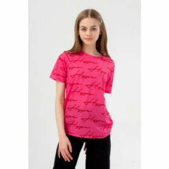 Hype. Girls Pink Track Scribble T-Shirt