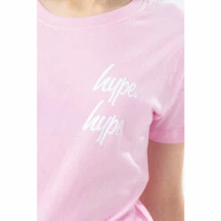Hype. Pink Logo Script Kids T-Shirt -Hype Shop unnamed file 790