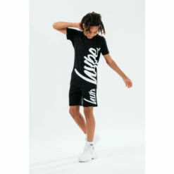 Hype. Black Side Script T-Shirt -Hype Shop unnamed file 801