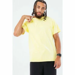 Hype. Yellow Scribble Logo Embroidery T-Shirt
