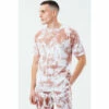 Hype. Mens Oversized Brown Tie Dye Scribble Logo T-Shirt 1 Hype. Mens Oversized Brown Tie Dye Scribble Logo T-Shirt -Hype Shop unnamed file 812