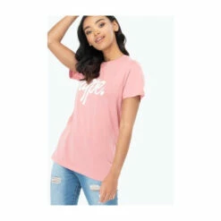 Hype. Womens Pink Script T-Shirt -Hype Shop unnamed file 840
