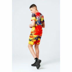 Hype. Kids Orange Spray T-Shirt -Hype Shop unnamed file 881