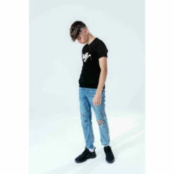 Hype. Kids Black Graffiti Script T-Shirt -Hype Shop unnamed file 916