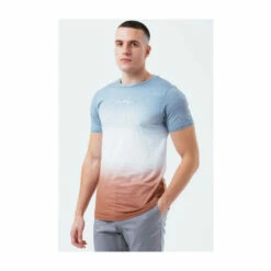 Hype. Mens Grey Dip Dye T-Shirt -Hype Shop unnamed file 964