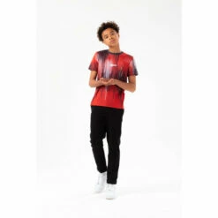 Hype. Boys Red Drips Scribble T-Shirt -Hype Shop unnamed file 973