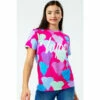 Hype. Pink Spray Heart T-Shirt -Hype Shop unnamed file 988